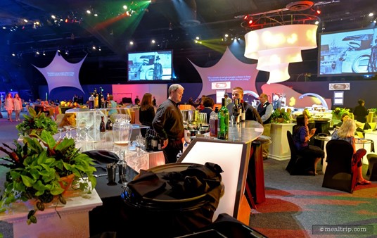 A private bar was available to those sitting in the reserved seating area at the Dining Through the Decades event.
