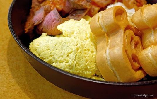 Here's a look at the "Scrambled Eggs" in the Garden Grill Breakfast skillet.