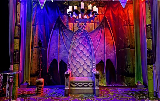 Maleficent's photo meet and greet area.