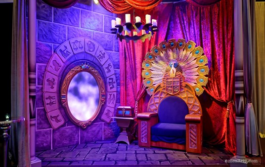 The Evil Queen's photo meet and greet area.