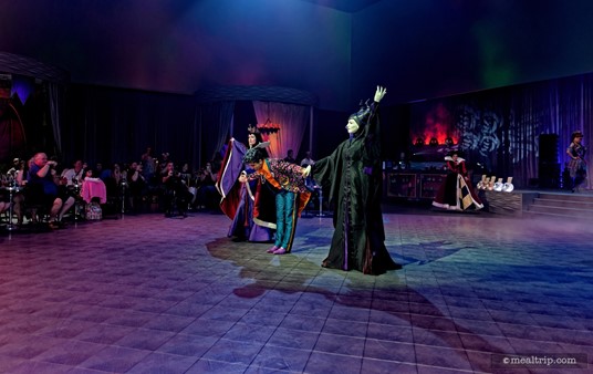 The center stage area in Club Villain is at ground level, so you really get a sense of being "in" the action.