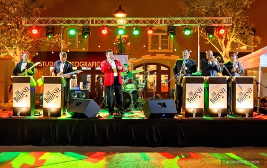 Event and wedding band "The Buzzcatz" were on hand at the 2015 Holiday Harbor Nights event.