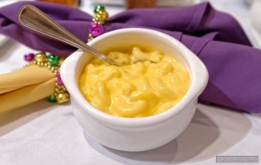 I believe the Mac & Cheese is part of the menu just because it looks so good next to the purple napkins.
