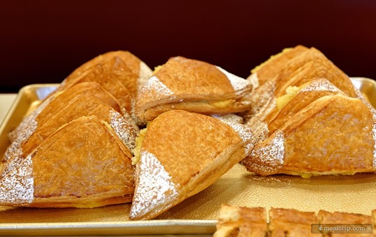 The Almond Cream Triangles at Epcot's Parisian Breakfast during the International Food and Wine Festival.