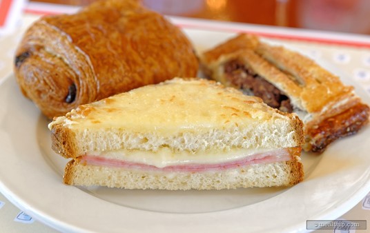 Here's a side view of the Croque Monsieur at the Epcot Food and Wine Festival's Parisian Breakfast.
