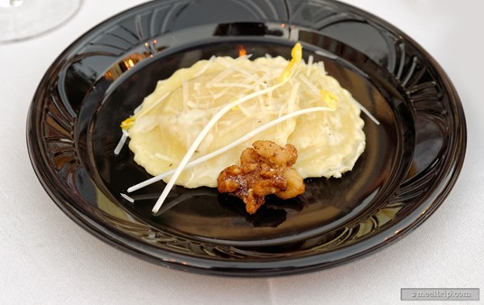 Splendido Bar and Grill brought this Butternut Squash Ravioli with Fennel Pernod Cream, Candied Walnuts and Shredded Parmesan to the 2015 Harbor Nights Primavera event.