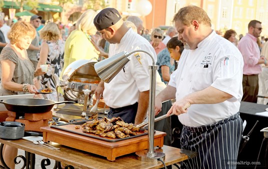All food is prepared on-stage at the Harbor Nights Primavera event.