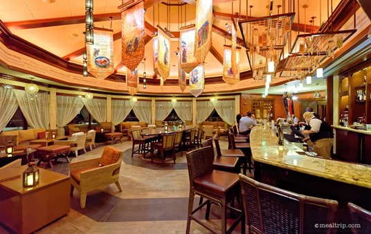 The interior of the Nomad Lounge as seen from the Tiffins check-in area.