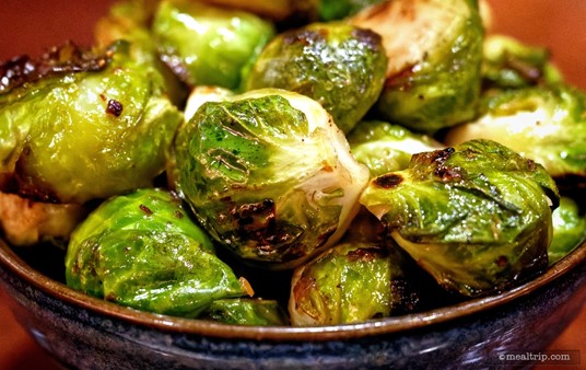 The Glazed Brussels Sprouts from Tiffins might be a seasonal item. Sometimes they're in the "side item" section of the menu.