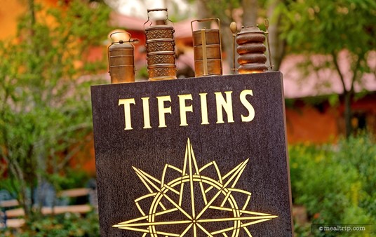 The exterior sign at Tiffins in Animal Kingdom.