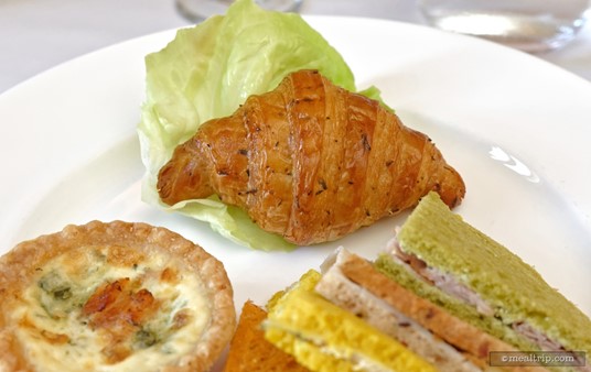This little "Savory Thyme Croissant" was amazing! I could have totally eaten two or three more of these little guys. I'm not sure if the lettuce was decoration or not, but I ate it too!