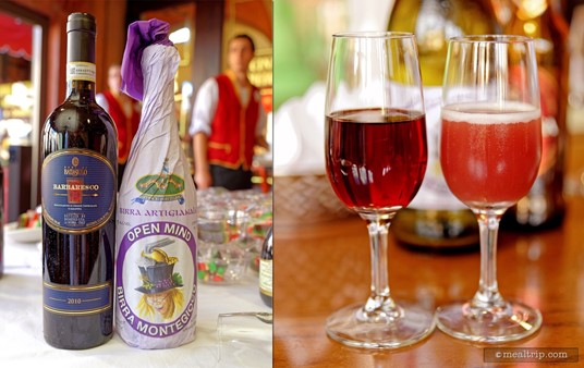 The Fourth Course Beverages for 2015's Italian Food, Wine vs Beer 
Pairing... Wine: 4Dolcetto d'Alba - Batasiolo & Beer: Grape - Birrificio Montegioco.