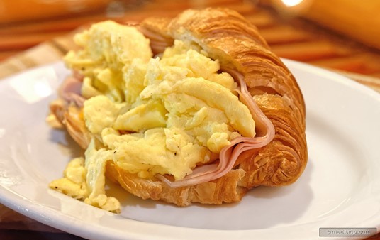 Look at those gorgeous flaky layers on the Croissant from Sanaa's breakfast menu!