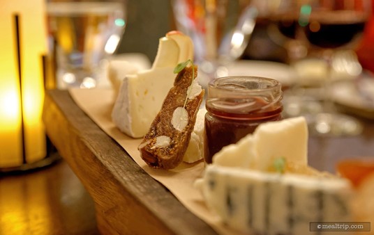 It's fun pairing the various components of the cheese board together.