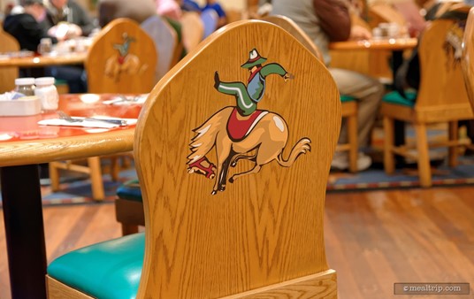 The decor at Whispering Canyon Cafe takes a fun, childhood, playful look at Western living and rodeo themes.
