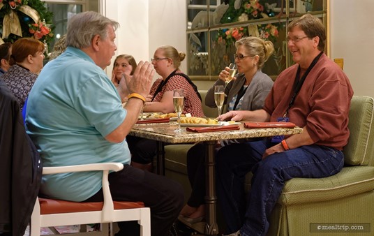 Each of the cheese boards has been plated to serve two guests.