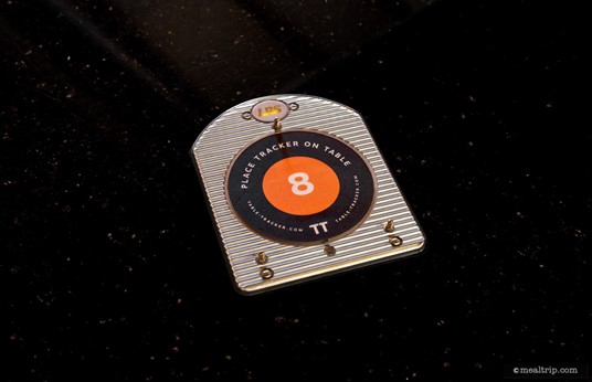 The Trail's End counter service location makes use of the familiar "table-top pager" system. Once you place your "dine-in" order, they will give you one of these pagers, and you can sit wherever you would like in the dining area. Once your food order is ready, a cast member will bring it out to you.