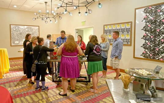 Here's another photo of the "food room" at the Celebration at the Top - Savor, Sip and Sparkle event.