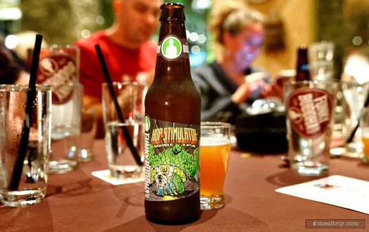 The third course at Jake's Beer Dinner featured Funky Buddha's Hop Stimulator Double IPA which has a bold all-malt body and an ABV of 9.5%, IBUS 75.