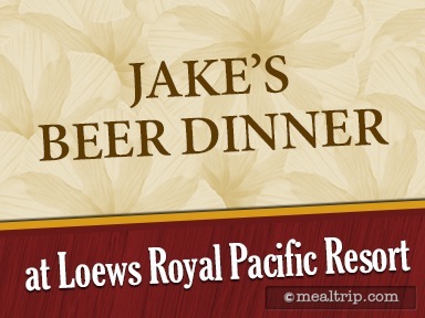 Jake's Beer Dinner Reviews and Photos