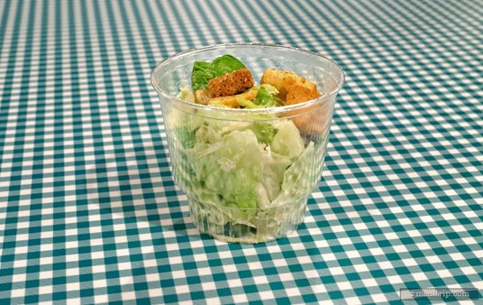 Awe, an iddy-biddy side Caesar Salad.