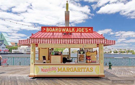 Here's a head-on view of the Boardwalk Joe's Marvelous Margarita stand.
