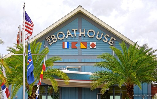 The Boathouse Logo is located above the main entrance.
