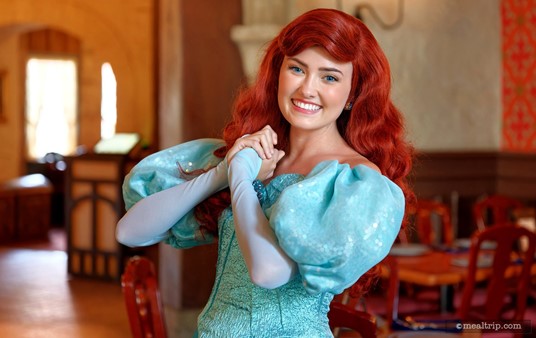 At the Akershus Royal Banquet Hall in Epcot's Norway pavilion — Ariel
from "The Little Mermaid" might be one of the princesses you'll 
meet over the course of your meal.