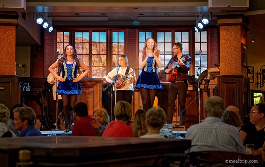 Sometimes you'll just get a band on the stage, while other times, you'll get a band and some Irish step dancers!