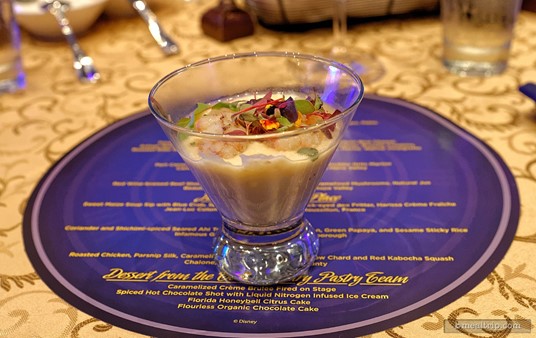 Flying Fish presented this Port Canaveral Sustainable Rock Shrimp with Tillamook Cheddar Grits Martini (it was in a martini glass), which was paired with the Cambria Chardonnay from Katherine's Vineyard.