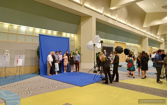 There are several Disney Event Photographers set up in the lobby of the Fantasisa Ballroom. You can grab a comlimentary group shot before and/or during the event!