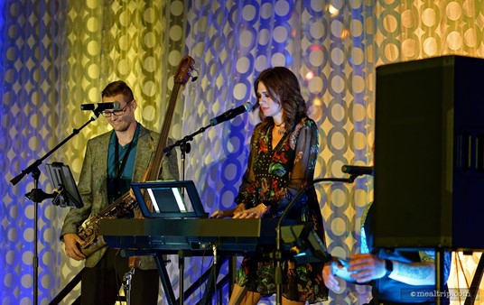 There were additional bands performing in places where the main band was not! This trio was located outside on the Porte Cochère.