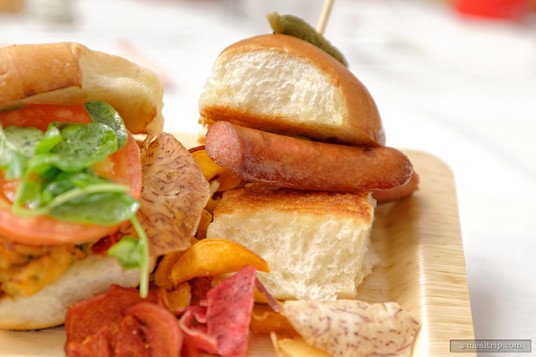 Here's a close-up of the Chi Town Dog Slider. (September 17th, 2018 event.)