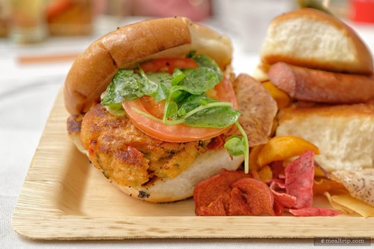 A "Seattle Seafood Slider". (September 17th, 2018 event.)