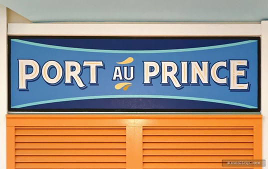 The Port au Prince sign at Centertown Market.