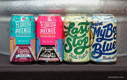 Florida Avenue Craft Beer selection from the Swan and Dolphin Food and Wine Classic (2018).