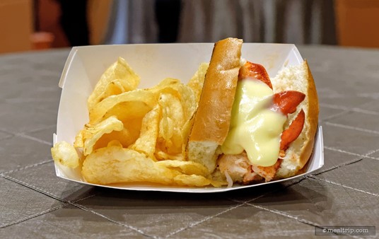 Lobster Sandwich and Chips from the Swan and Dolphin Food and Wine Classic (2018).