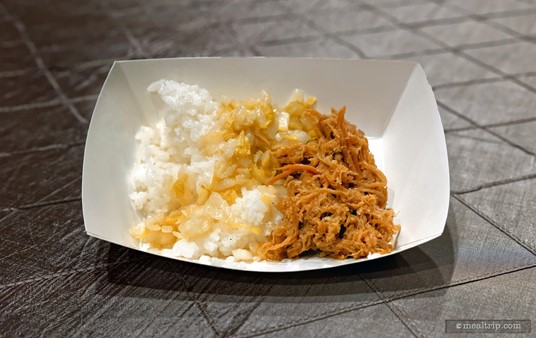 Pulled meat with rice from the Swan and Dolphin Food and Wine Classic (2018).