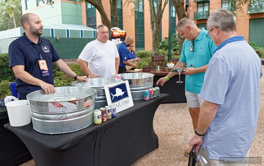 It's great getting to ask the beverage vendors about the products they've brought to the festival. (2018)