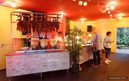 The Roasted Duck booth in the Chinatown area at the Food and Wine Classic. (2018)