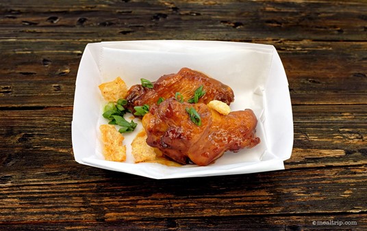 Crispy “Korean Style” BBQ Chicken Wings, Smokey Gochujang BBQ Sauce from The Swan and Dolphin Beer Garden (2021).