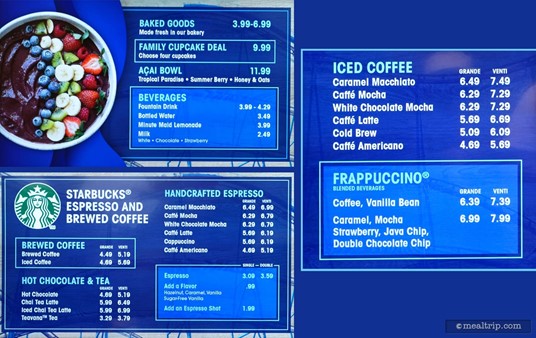 The menu boards at Coaster Coffee Company. Late fall 2021.
