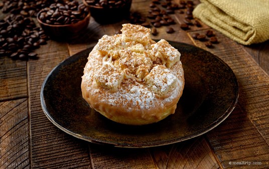 The Coffee Cake Donut may also be available at the Coaster Coffee Express location near Dockside Pizza. (Summer 2024)