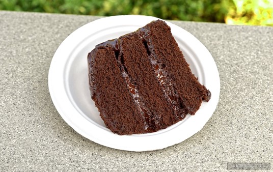 This is the Three Layer Chocolate Cake from Altitude Burgers at SeaWorld, Orlando.