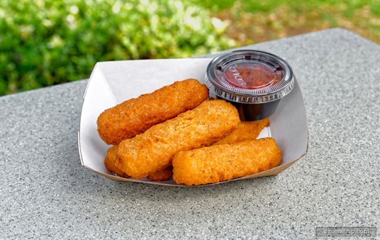 Mozzarella Sticks with Marinara Sauce is one of the side items at Altitude Burgers.