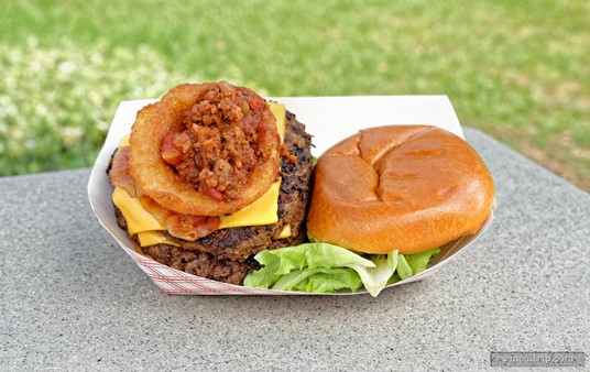 This is the "The Altitude Burger" at SeaWorld, Orlando.