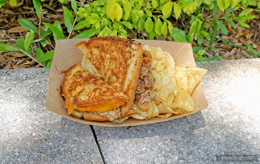 The Hawaiian is a sandwich from the Yummy Yummy Nom Noms food truck in Sesame Street Land at SeaWorld Orlando.