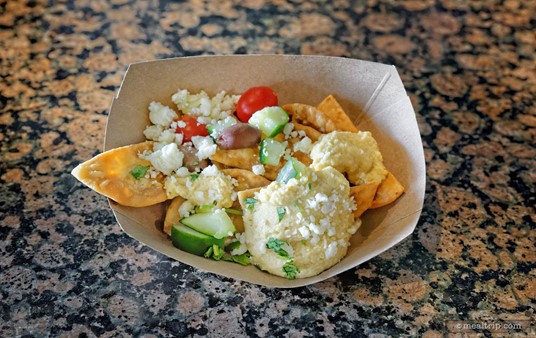 These are the Lakeside Mediterranean Nachos from the Lakeside Grill at SeaWorld. (Photo taken 2022.)