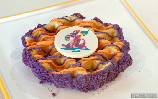 The special Figment Liege Waffle is also served at "room temperature", just like the Strawberry and Cream Liege Waffle at Connections Eatery.