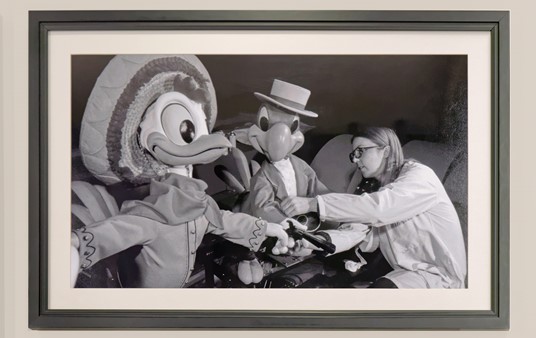 Oh my gosh, that Mexican Duck has a gun!!! One of the many production photos hanging on the wall leading into and out of Steakhouse71.